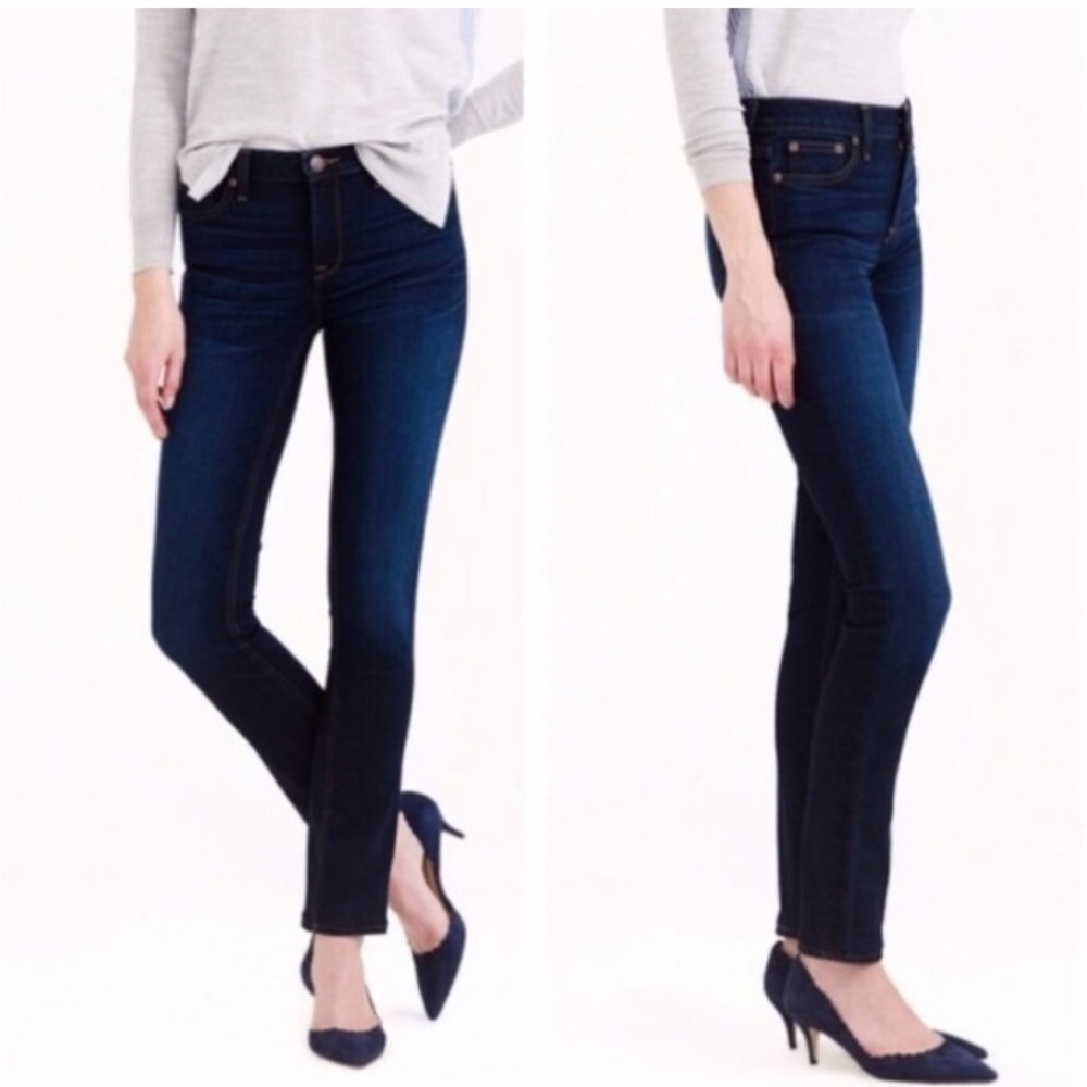 J Crew Reid Cone Denim Med Dark Wash Jeans